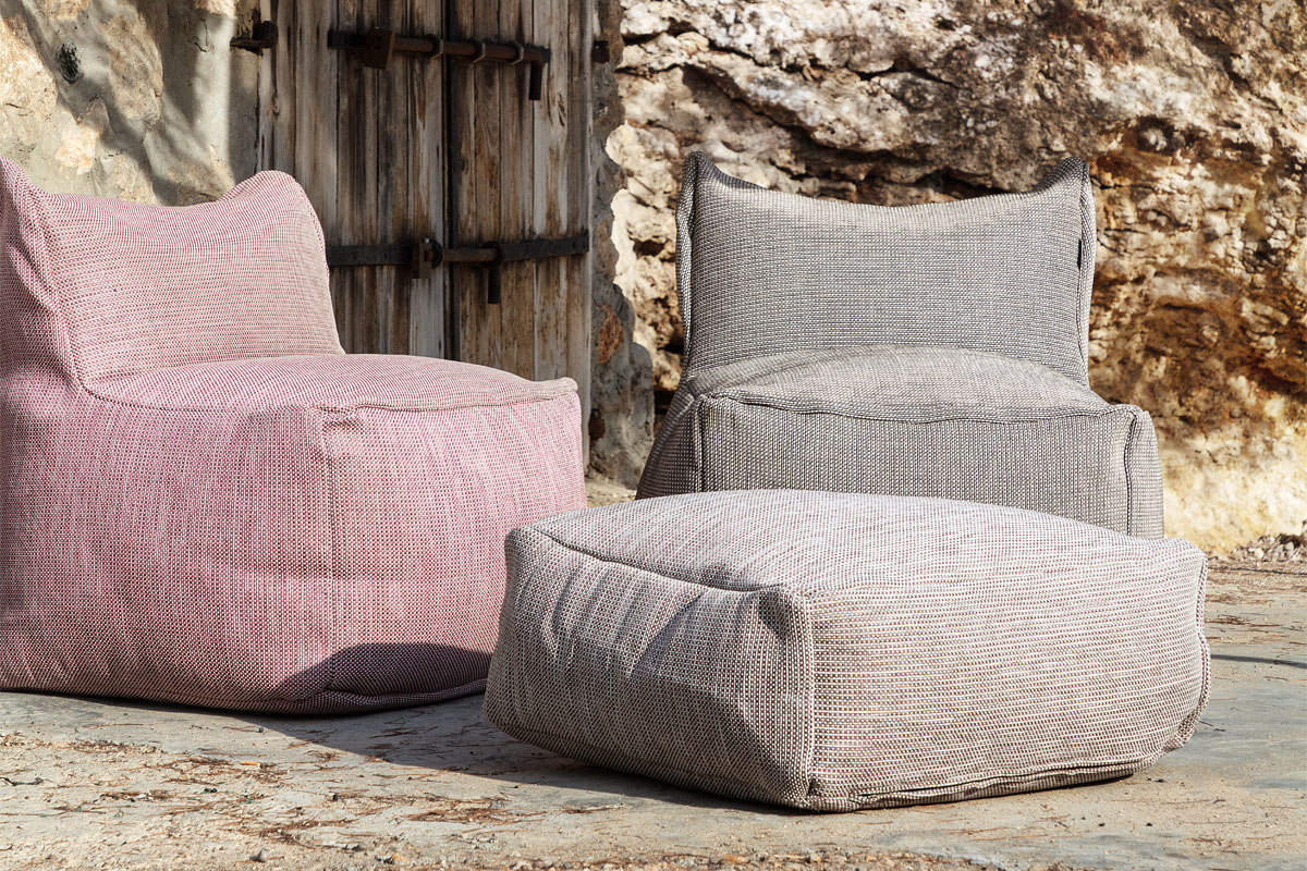 Dotty Cloud Sitzpouf plum Impression
